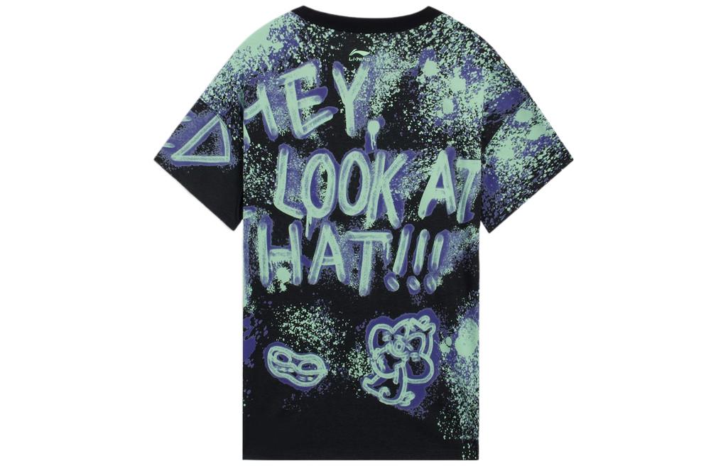 Li-Ning x Disney Donald Duck Graphic T-shirt 'Black' AHSS273-3