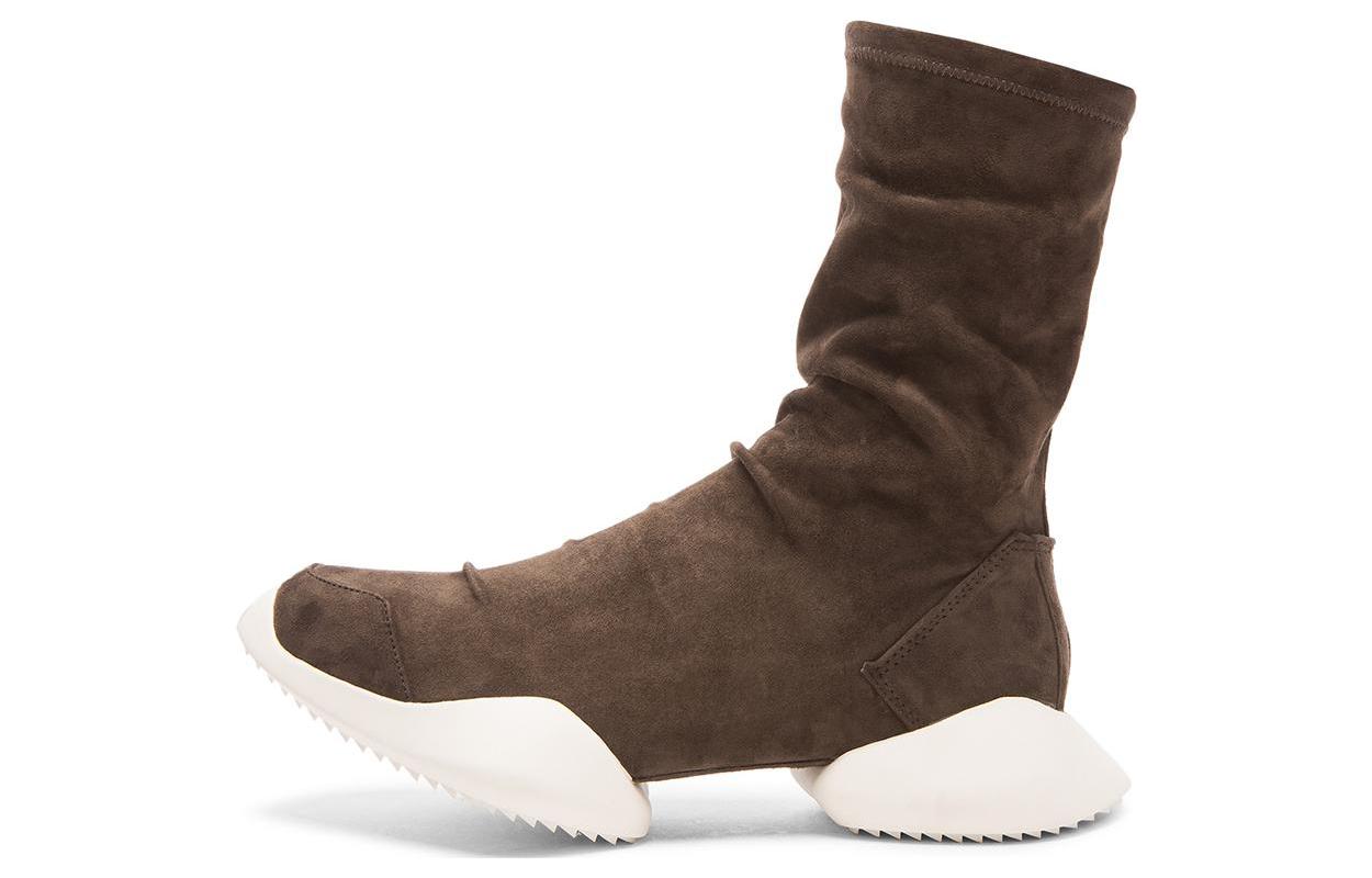 (WMNS) adidas Ankle Suede Boots Vicious Sole x RICK OWENS 'Brown' S78447