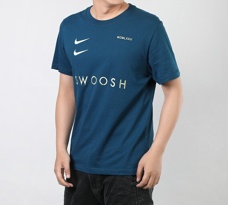 Nike Sportswear Swoosh Sports Short Sleeve Blue CV5893-499