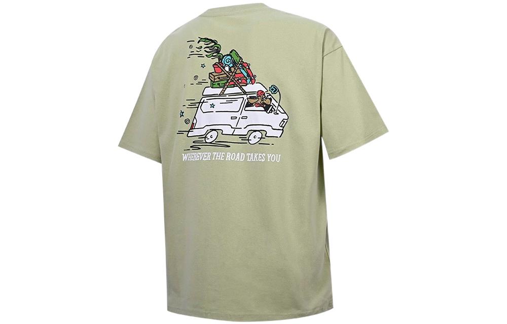 Converse Road Trip T-Shirt 'Olive Aura' 10023266-A03