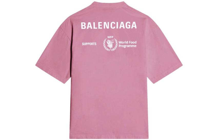 Balenciaga x WFP T-Shirt Medium Fit 'Pink' 612966THV845621