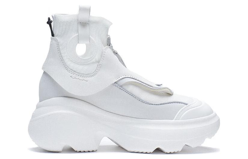 (WMNS) Li-Ning Puff High 'White' AZGS112-1