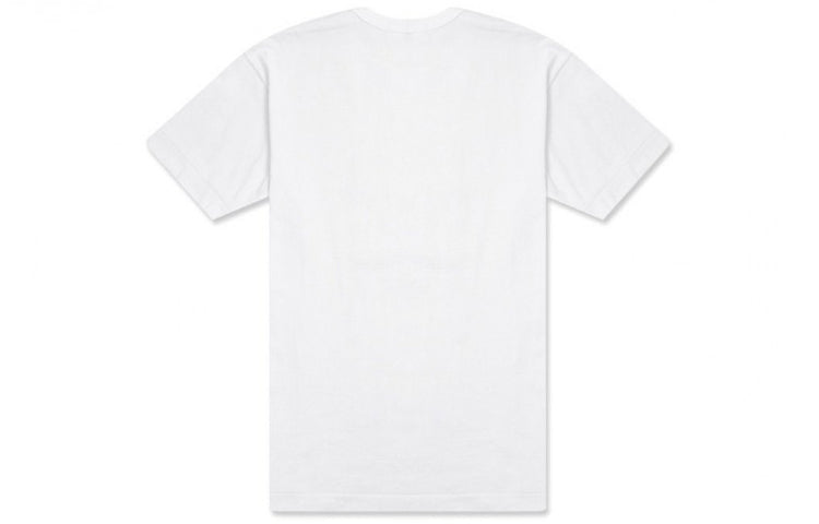 (WMNS) COMME des GARCONS PLAY Blue Eye Heart Tee 'White' AZ-T085-051-1