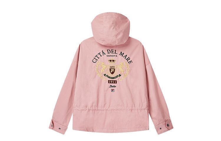 (WMNS) FILA Hooded Sports Woven Jacket Pink Red F11W018704F-PK