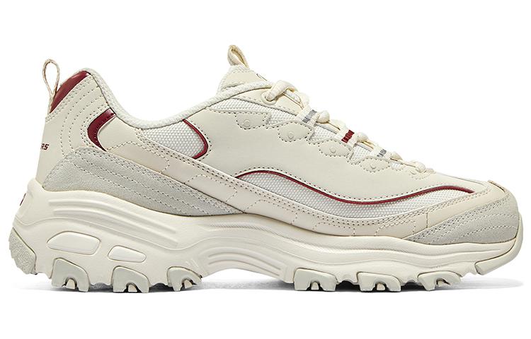 (WMNS) Skechers DLITES 1.0 'Beige Burgundy' 896145-NTBG