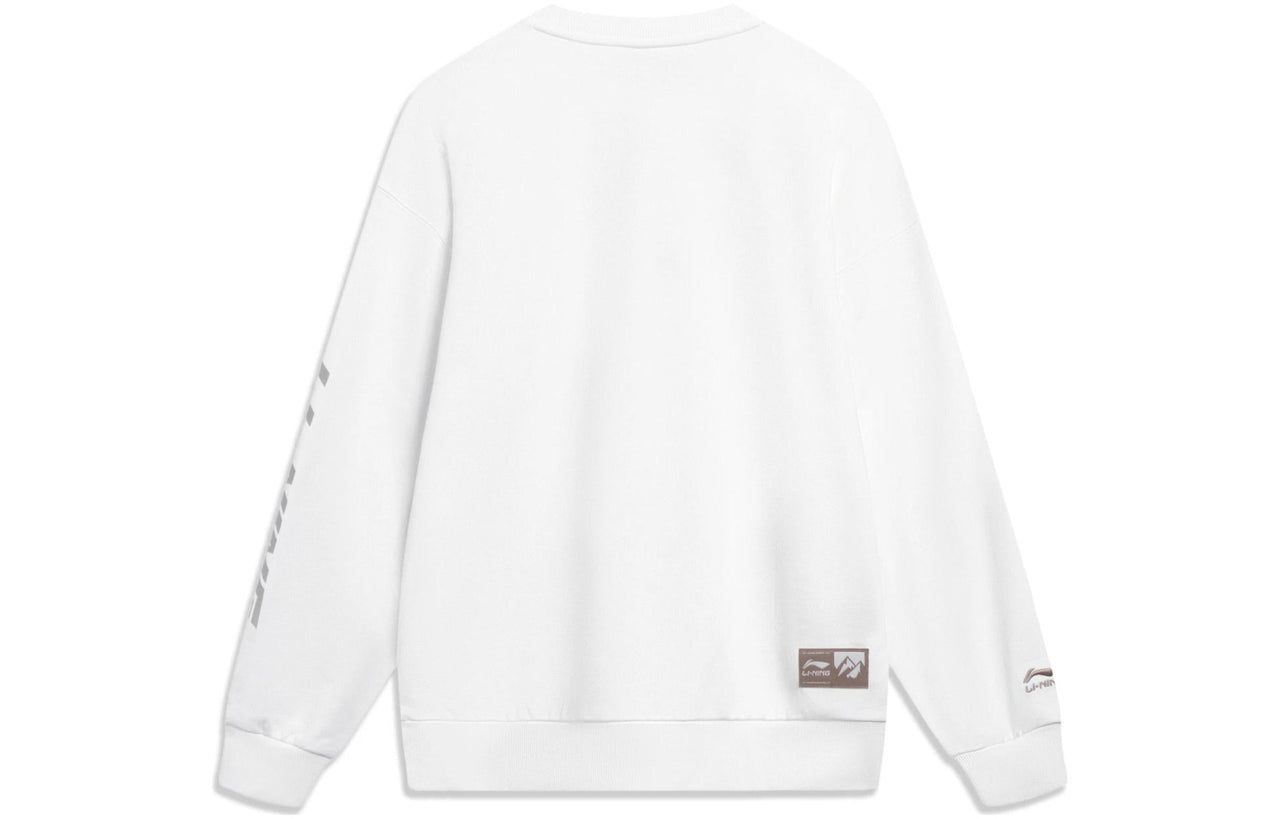 Li-Ning Embroidered Logo Sweatshirt 'White' AWDT605-4