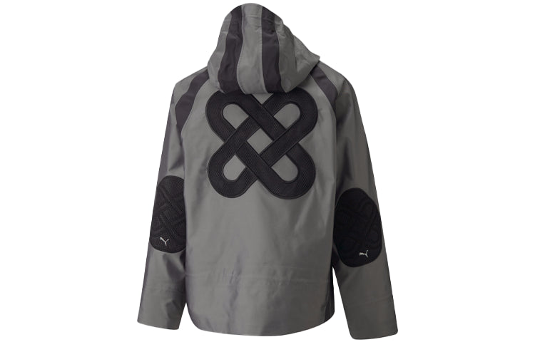 PUMA x PRONOUNCE Crossover Casual Solid Color hooded Long Sleeves Jacket Silver 534030-76