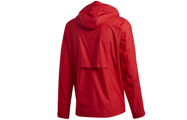 adidas Casual Sports hooded Long Sleeves Jacket Red GE9941