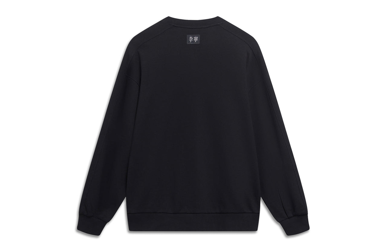Li-Ning Embroidered Logo Sweatshirt 'Black' AWDT557-5