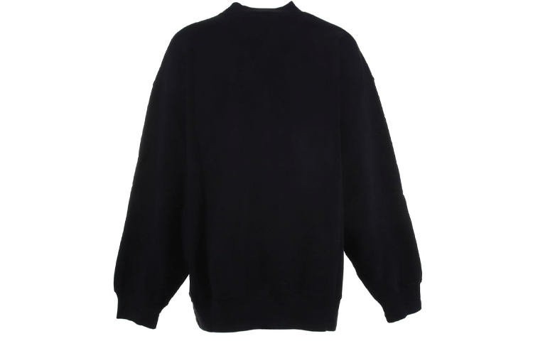 Balenciaga Sporty B Crest Logo Crewneck Sweater 'Black' 671125TLV60-1000