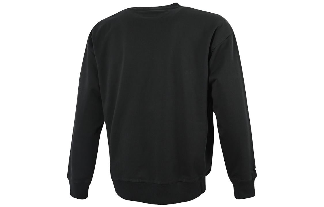 Converse Embroidered Workmark Fleece Crew 'Black' 10023777-A03