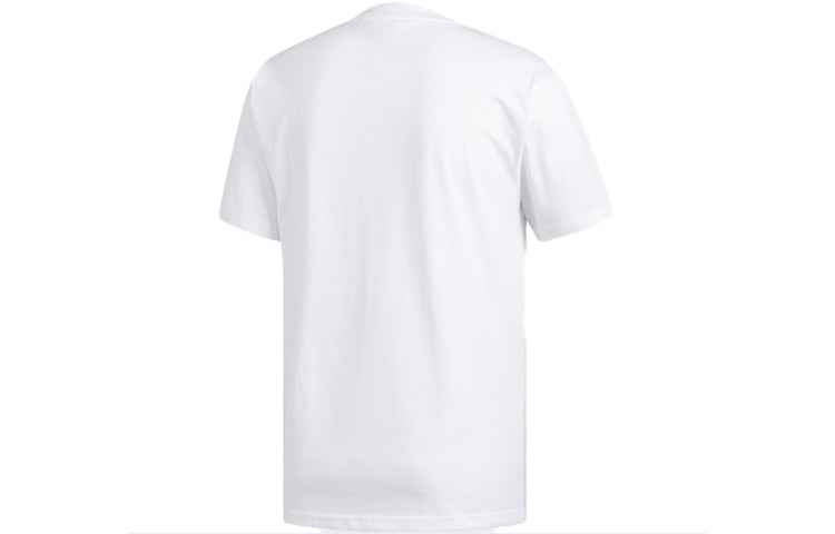 adidas originals Pattern Logo Printing Short Sleeve White EC7348