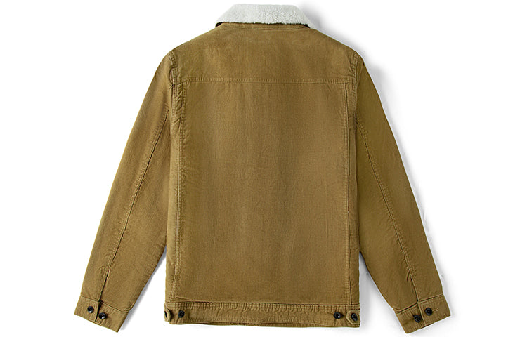Men's Vans Athleisure Casual Sports Jacket Yellow VN0A4RQMDZ9