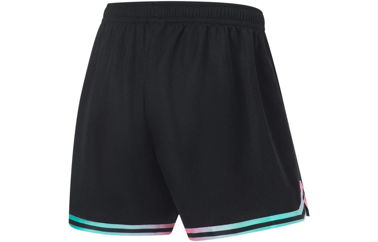 Li-Ning Athletic Competition Sport Shorts 'Black Aqua' AAPT043-12