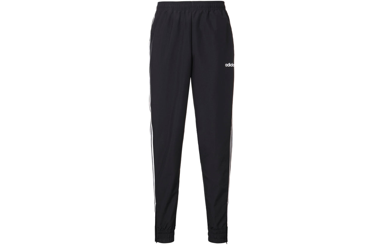 adidas Knitted Sports Loose Long Pants 'Black' DZ8488