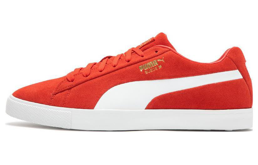 PUMA Fusion Suede For All Time LE Golf Shoes 'Red White' 379823-01