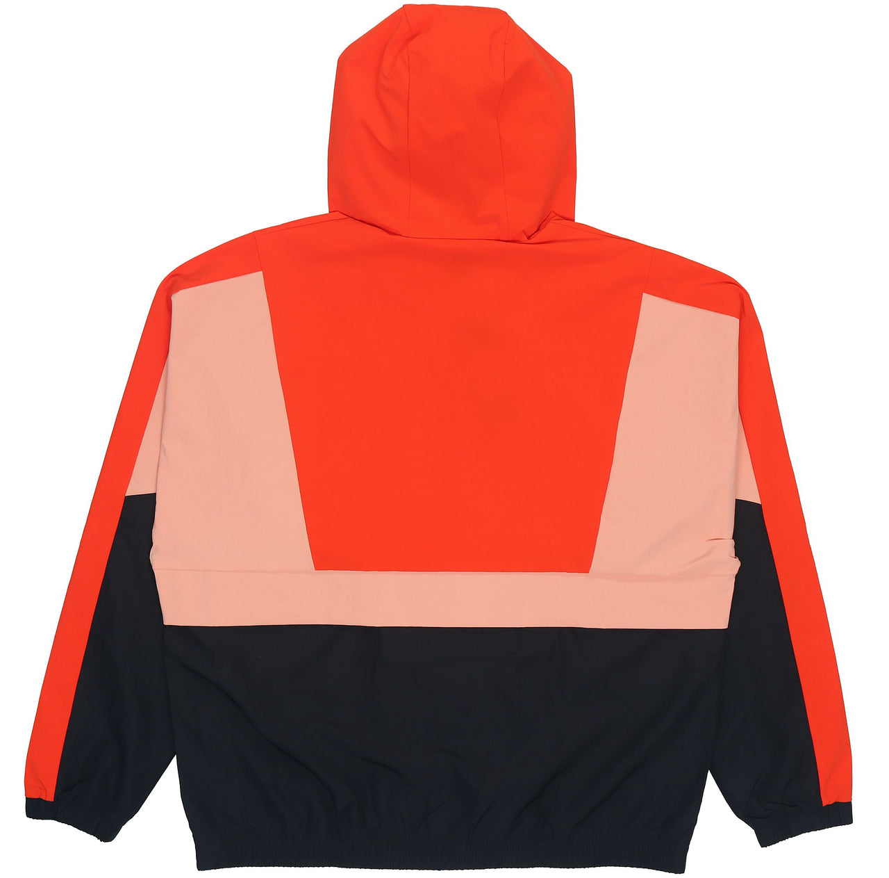 adidas Loose Logo Casual Contrasting Colors Woven Windproof Hooded Jacket Orange H40212