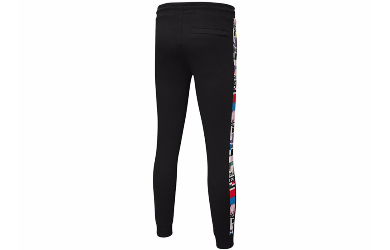PUMA Printing Drawstring Casual Long Pants Black 531291-01