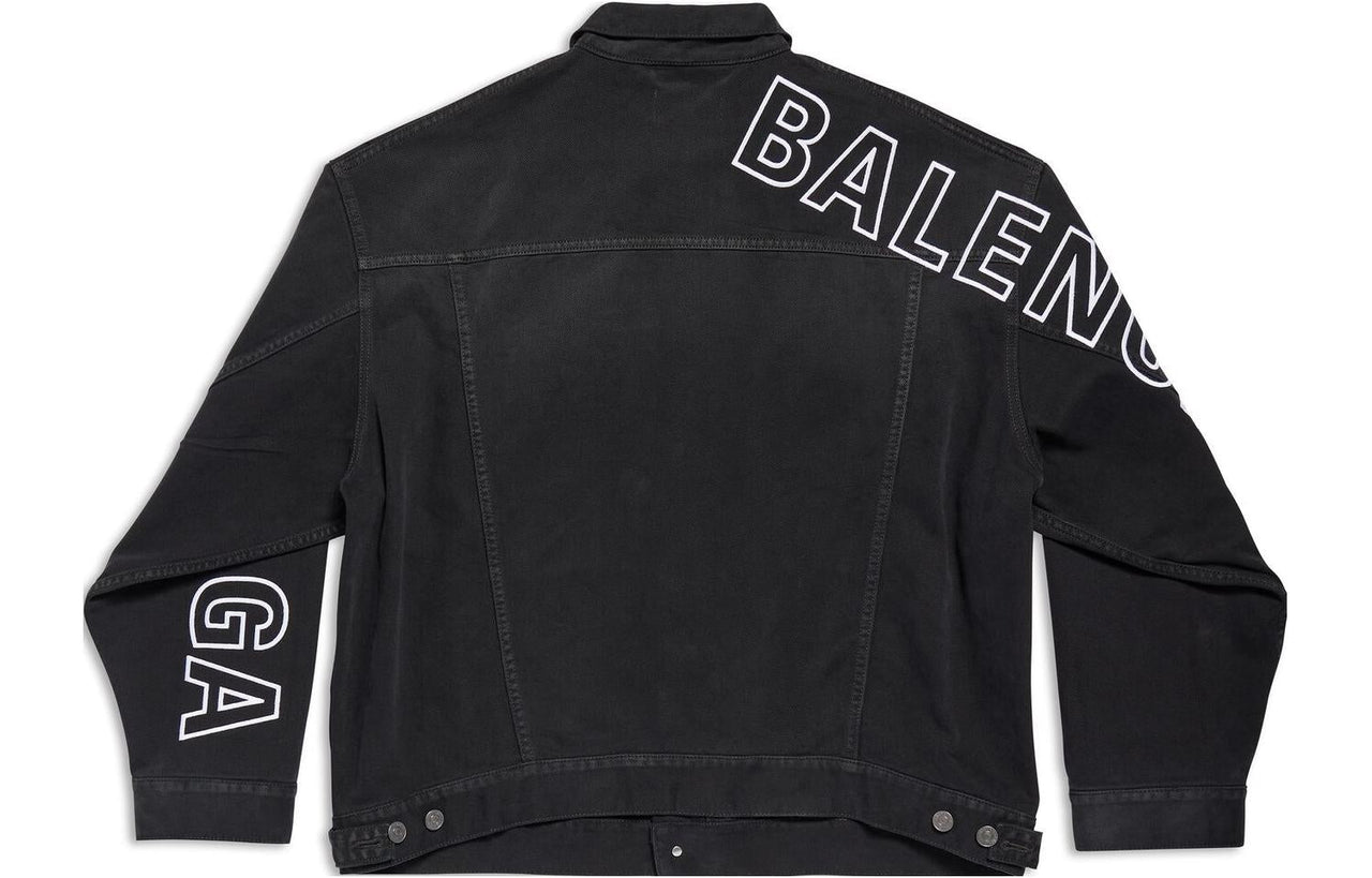 Balenciaga Outline Large Fit Jacket 'Black' 767949TNW111672