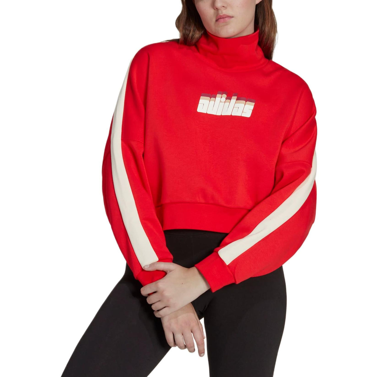 (WMNS) adidas Originals Ski Chic Sweatshirt 'Red' IA3931