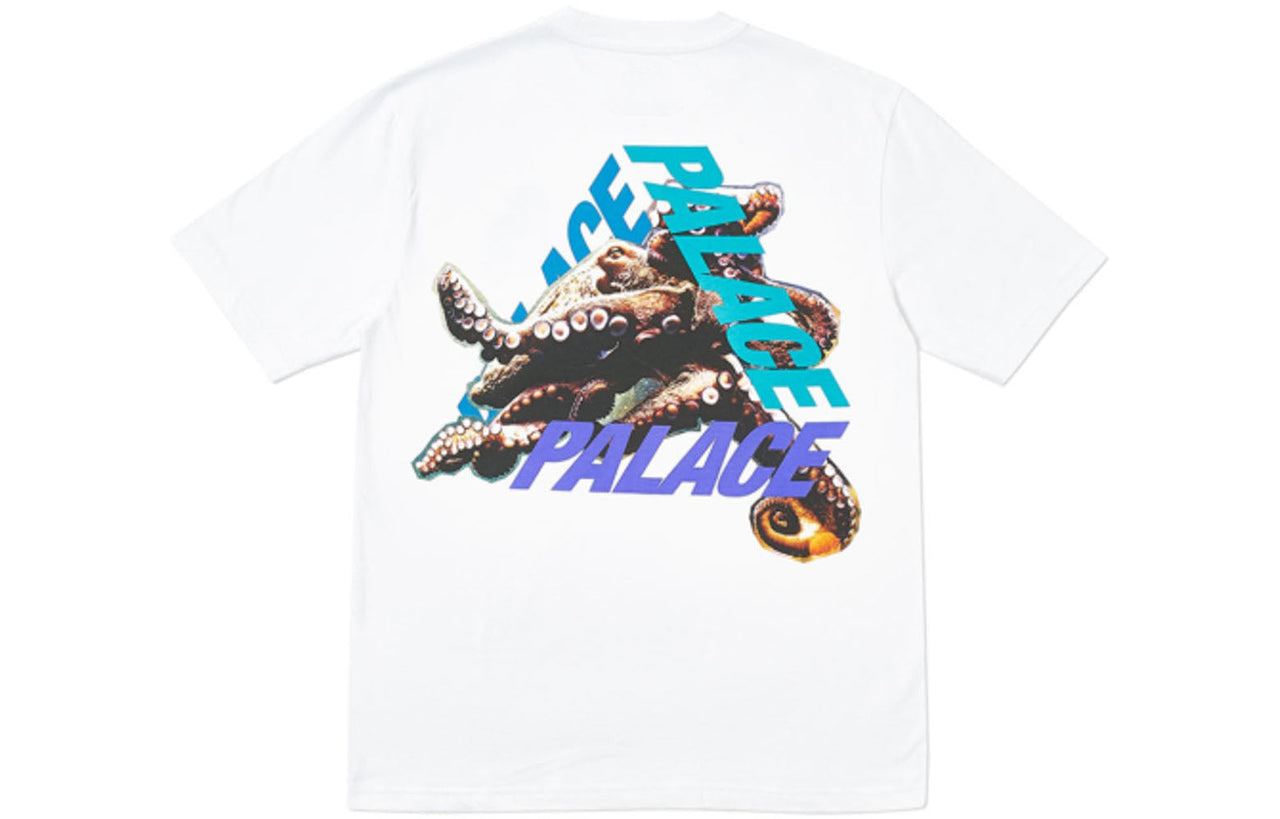 PALACE Octo White Cartoon Printing Short Sleeve Unisex P18FW060