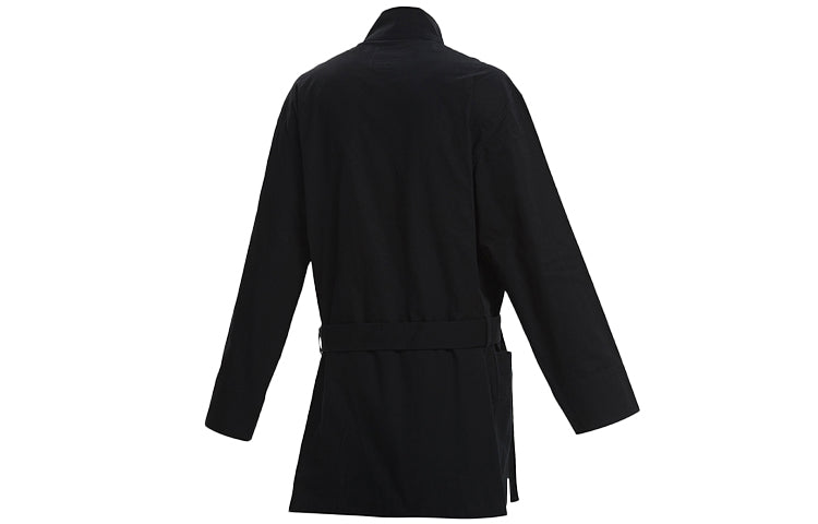 Men's Y-3 mid-length Stand Collar Casual Jacket Black GK4795