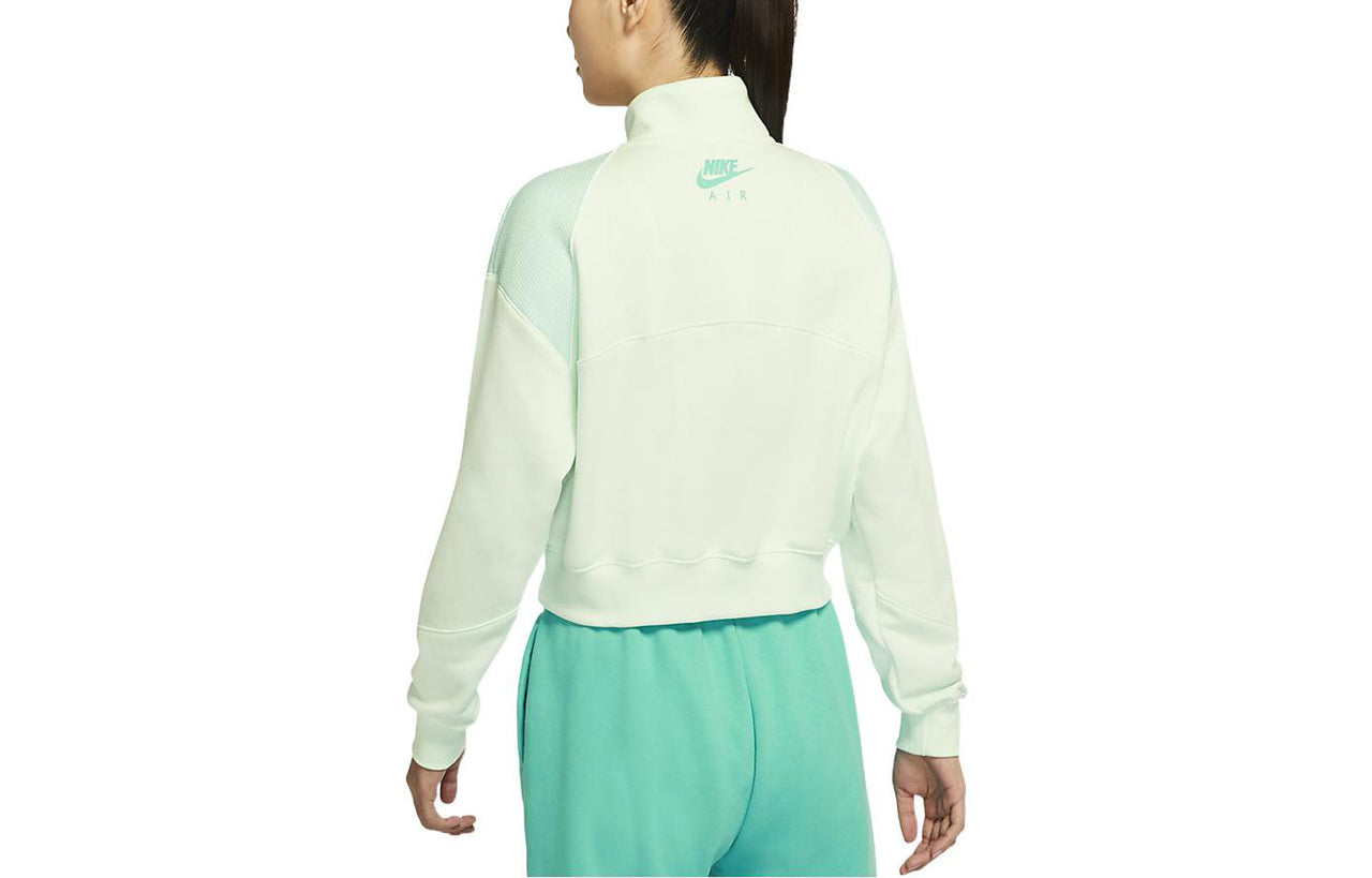 (WMNS) Nike Sportswear Air 1/4-Zip Fleece Top 'Lime Green' DM6074-394