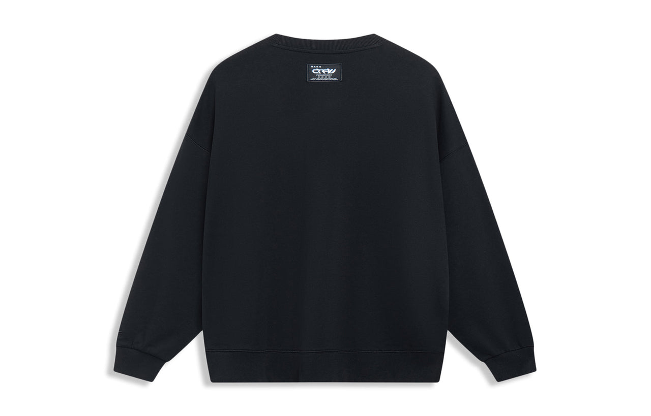 Li-Ning Counterflow Graphic Sweatshirt 'Black' AWDT529-1