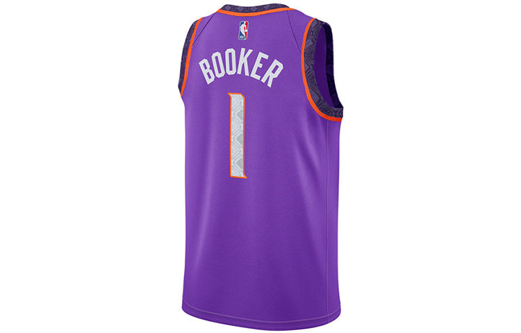 Nike NBA Retro Basketball Jersey/Vest SW Fan Edition 18-19 Season Phoenix Suns Devin Booker 1 Purple AJ4638-561
