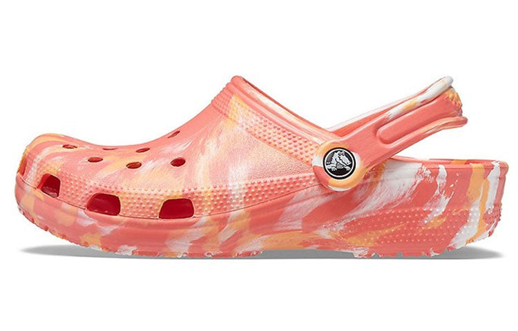 Crocs Beach Orange Marble Sandals 206867-6SN