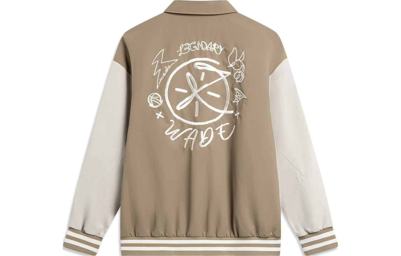 Li-Ning Way Of Wade Logo Woven Coach Jacket 'Light Brown Beige' AFDT869-2