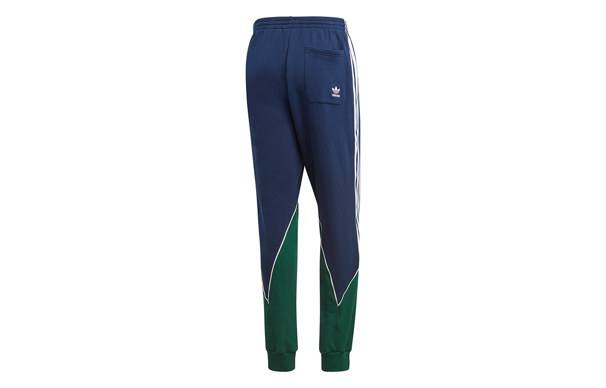 adidas originals B Trf Abs Swtpt Bundle Feet Colorblock Casual Sports Pants Navy Blue GE0818