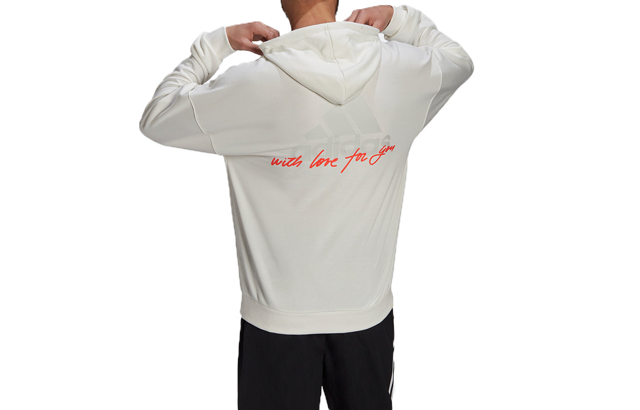 Men's adidas Printing Sports Loose White H61132