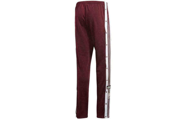 Men's adidas originals Side Retro Casual Sports Pants/Trousers/Joggers Autumn Dark Red DH5752