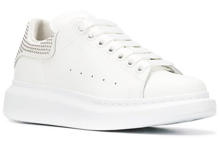 (WMNS) Alexander McQueen Oversized Sneaker 'White Silver' 611696WHQYW9071