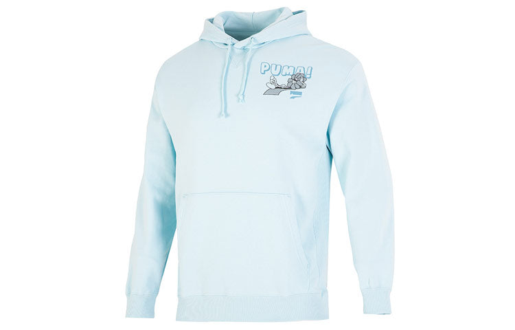 PUMA Downtown Logo Hoodie 'Blue' 537753-30