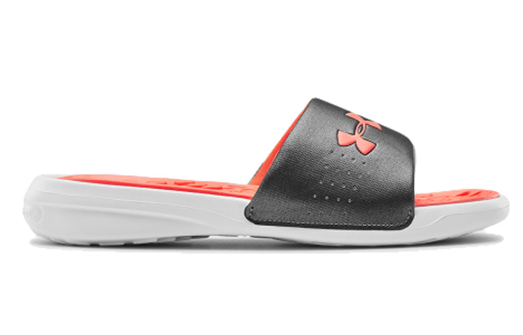 (WMNS) Under Armour Playmaker Fixed Strap Slippers Black/Orange 3000063-104