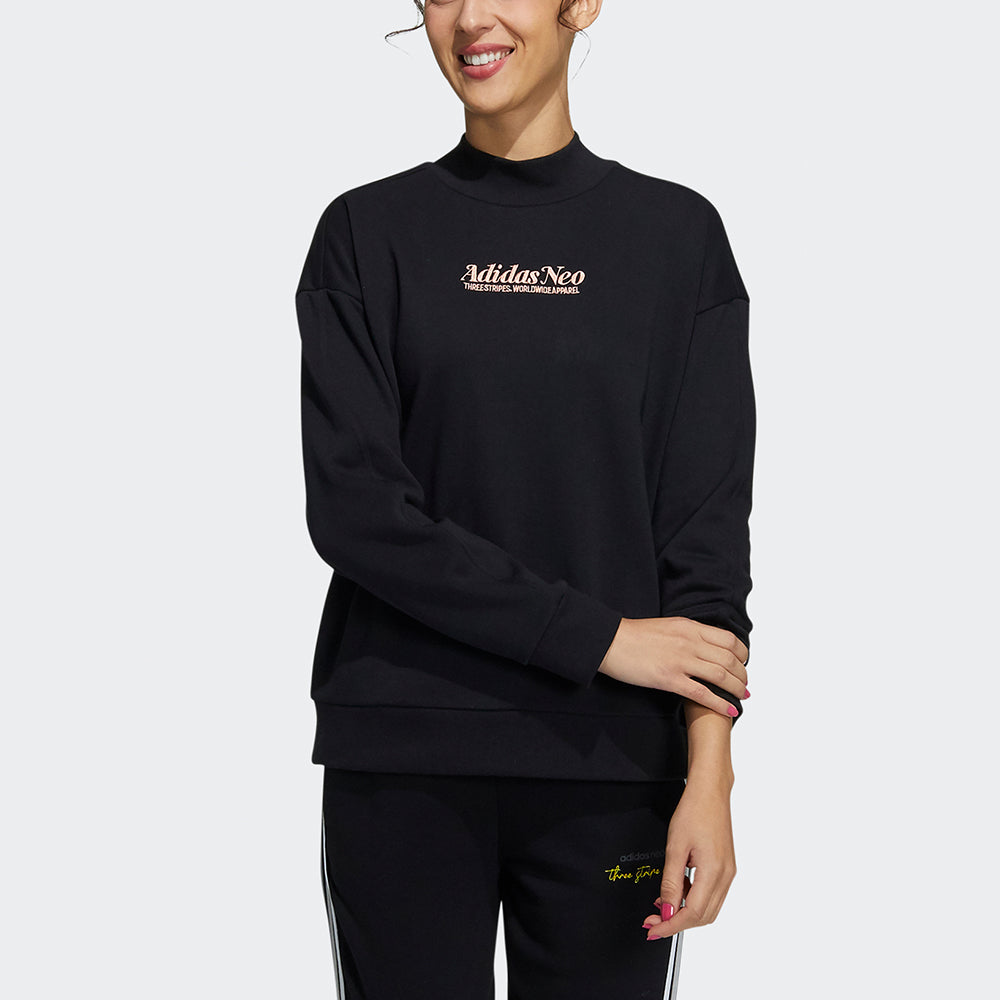 (WMNS) adidas Neo Oct Sweaters 'Black' H16302