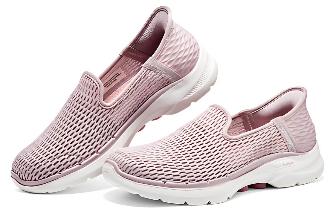 (WMNS) Skechers Go Walk 6 Slip ins Shoes 'Pink White' 896236-MVE