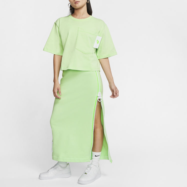 (WMNS) Nike SPORTSWEAR Short Sleeve Green CT0875-376