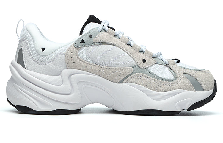 (WMNS) FILA FUSION Classic Daddys Shoes 'White Beige' T12W141105F-WH