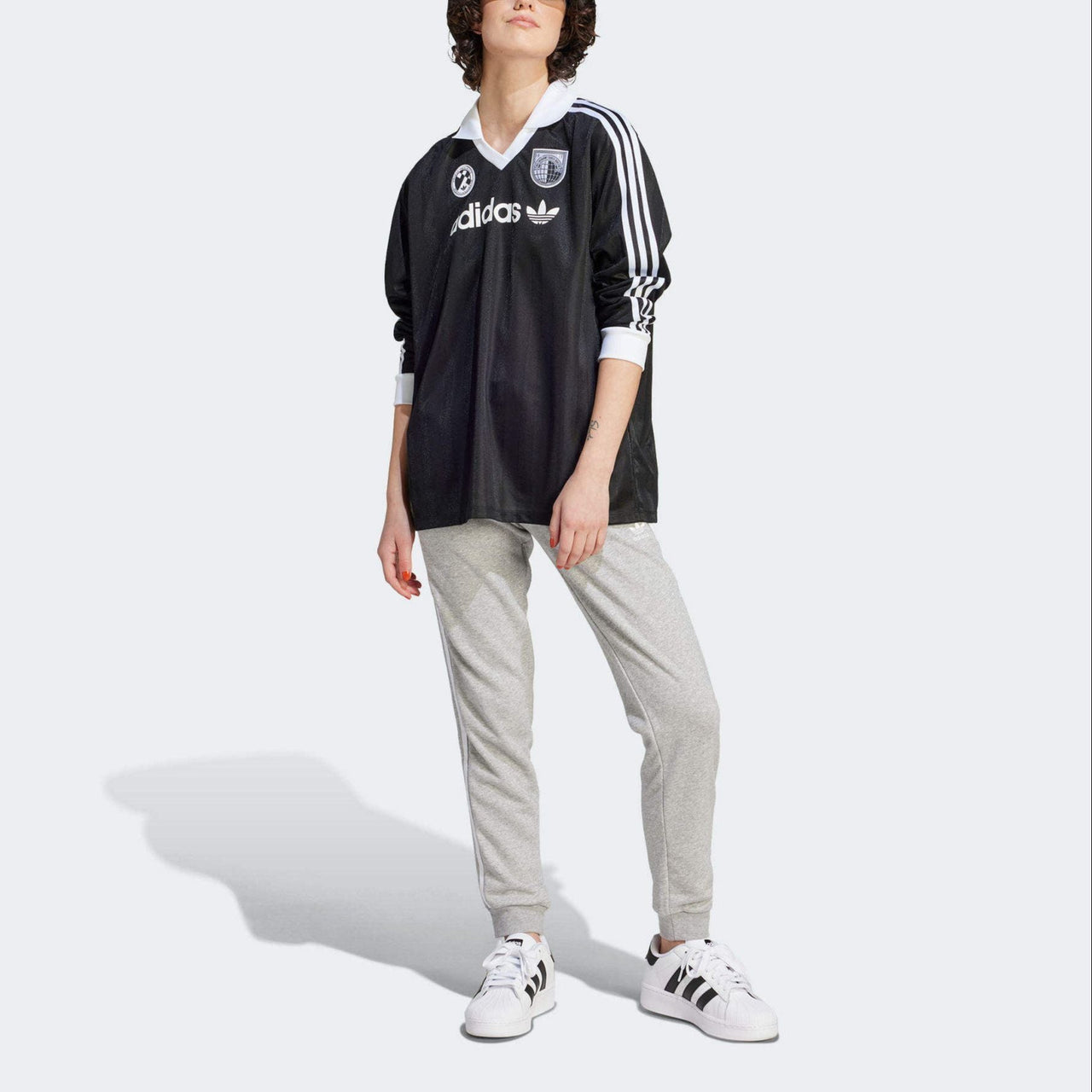 (WMNS) adidas Football Long-Sleeve Top 'Black' IR9769