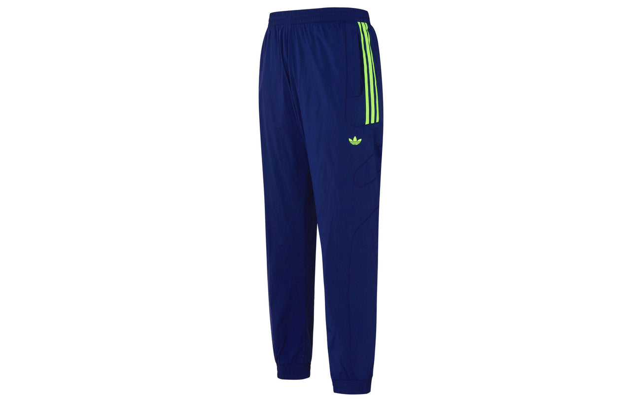 adidas Originals Flamestrike Woven Track Pants 'Dark Blue Solar Green' DU7335