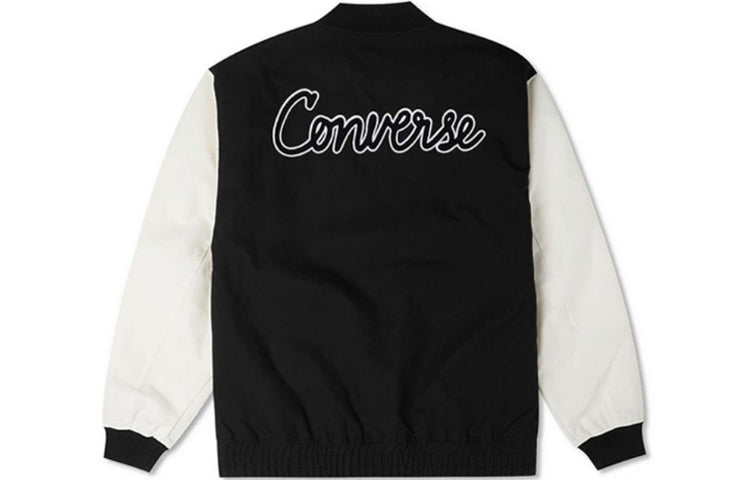 Converse Chain Stitch Woven Jacket 'Black' 10025514-A03