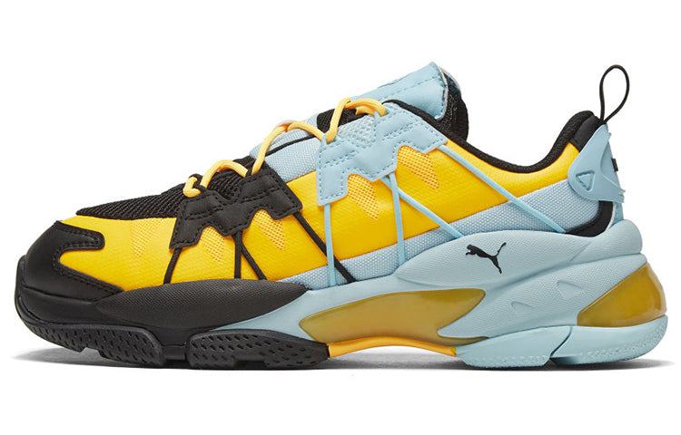 PUMA LQDCELL Omega Striped Knit 'Black Ultra Yellow' 371476-06
