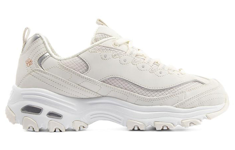 (WMNS) Skechers D'Lites 1.0 'White' 896155-OFWT