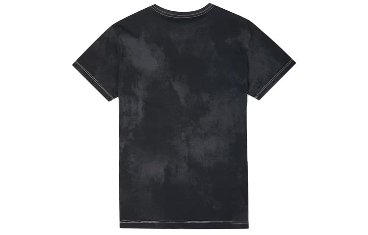 (WMNS) Converse Washed Retro Casual Short Sleeve Black 10021466-A01