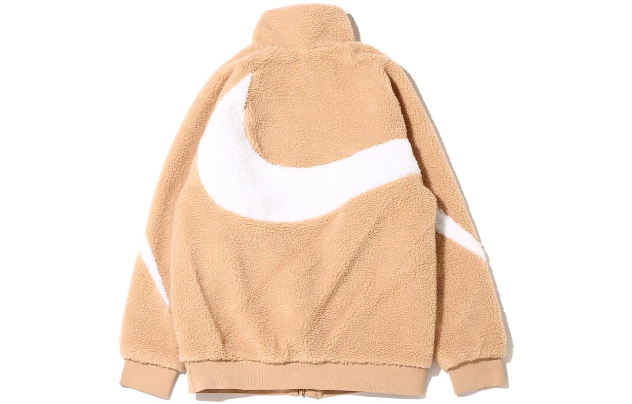 Nike Big Swoosh Reversible Boa Jacket (Asia Sizing) 'Hemp White' BQ6546-200