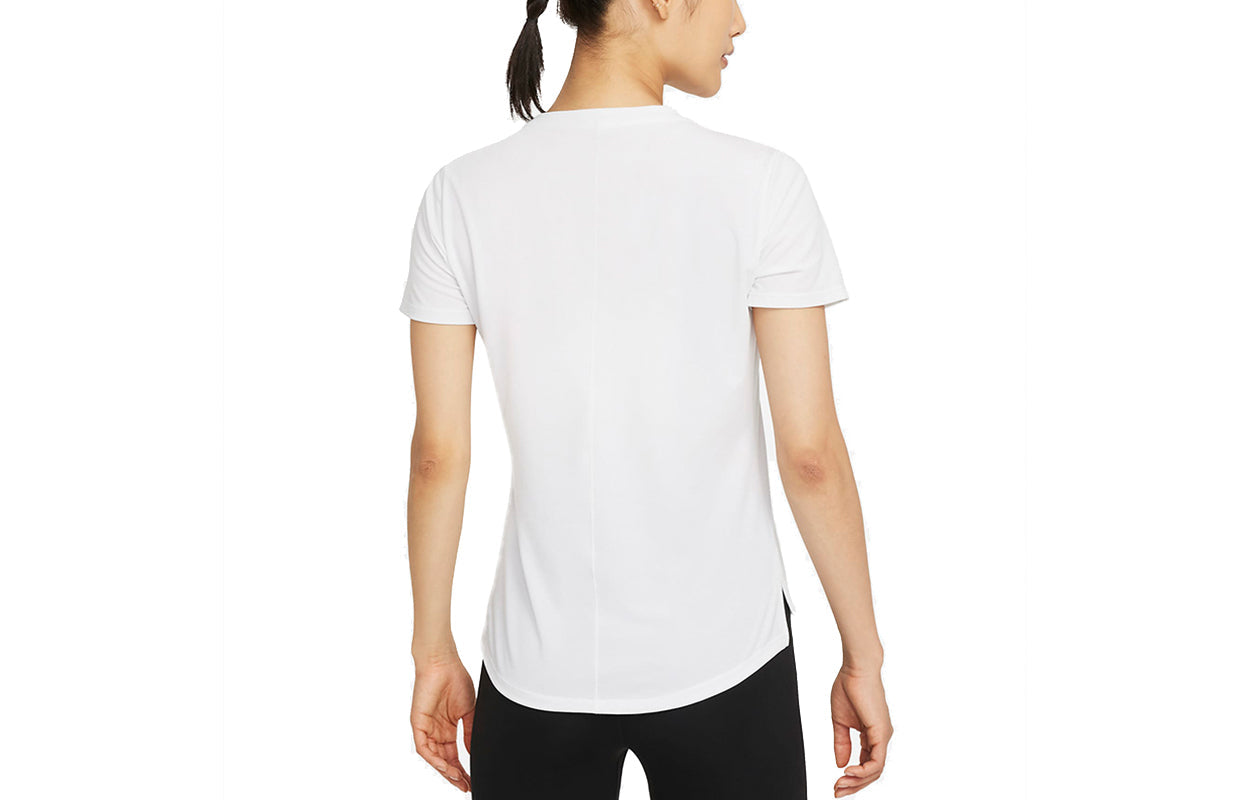 (WMNS) Nike Dri-FIT Quick Dry Round-neck White DD0619-100
