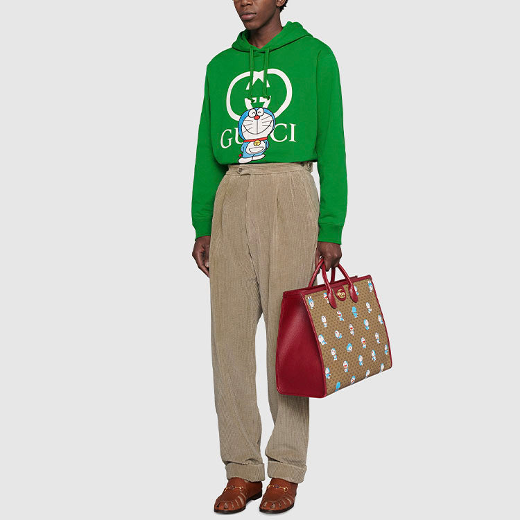 Gucci x Doraemon Cotton Hoodie 'Green' 646953-XJDE1-3229